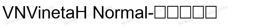 VNVinetaH Normal字体转换